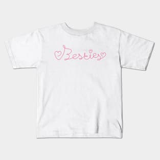 Besties and besties vibes only Kids T-Shirt